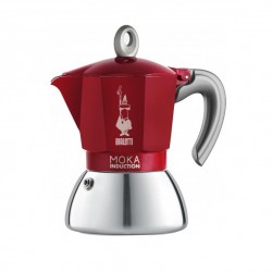 Kafijas pagatavotājs Bialetti Moka Induction 4 Cup Red 160ml