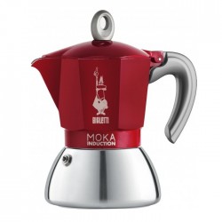 Kafijas pagatavotājs Bialetti Moka Induction 6 Cup Red 300ml